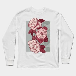 Peonies in colors Long Sleeve T-Shirt